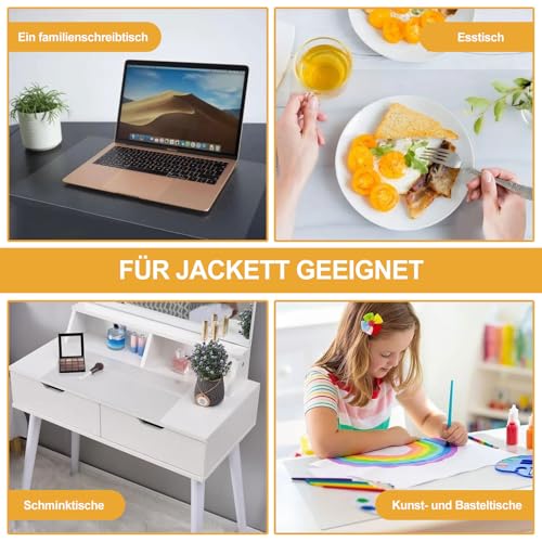 10pcs Tischunterlage Esstisch - 40X30cm Platzsets Abwaschbar Kunststoff Platzdeckchen Abwaschbar Tischsets Transparent Platzsets Untersetzer Hitzebeständige Schreibunterlagen für Küche Speisetisch