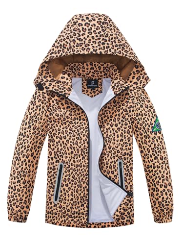 Image of SaphiRose Kids Waterproof Rain Jacket Mesh Lined with Removable Hood | Lightweight rain coat, windproof, breathable, school, camping, travel, outdoor play, boys and girls