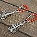 MLWSKERTY Spiral-Shaped Spring Octopus Deck Peg with Carabiner Hook Rope Buckle Tent Hook Plate Peg