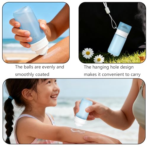 Draduo Sunscreen Applicator, Refillable Roller Ball, Sunscreen Lotion Applicator for Kids, Adults & Families, Summer and Vacation, Beach Essentials