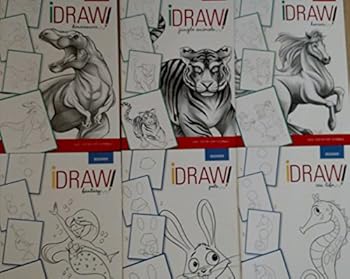 Staple Bound IDraw! Dinosaurs, Fantasy, Horses, Jungle Animals, Pets, and / or Sea Life Easy Step-by-Step Tutorials (Assorted, Titles [Beginner or Intermediate/Advanced] & Quantities Vary) Book