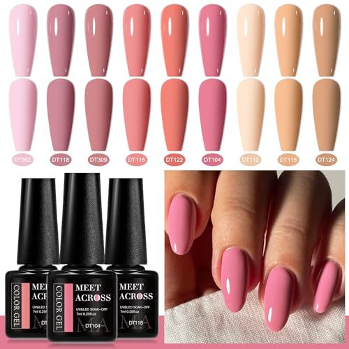 Set de 12 esmaltes de uñas en gel MEET ACROSS miniatura 3