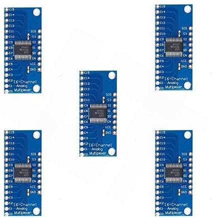 Ximimark 5Pcs 16CH Analog Digital Multiplexer Breakout Board Module CD74HC4067 CMOS Precise Module For Arduino