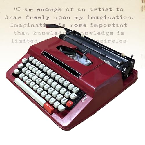Máquina de escribir portátil retro con espaciado ajustable para regalar 2