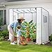 Ohuhu Gewächshaus Tomatenhaus für Pflanzen 200x77x170 cm | Stabil & Winterfest | UV Stabilisierte | Begehbares Tomatengewächshaus Foliengewächshaus mit PE-Abdeckung für Garten & Balkon