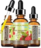 Botanical Beauty Organic RED RASPBERRY SEED OIL 100% Pure Natural Undiluted Virgin Unrefined Cold Pressed Carrier Oil for Face, Skin, Hair, Lip, Nails (2 Fl Oz 60 ml)
