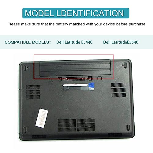 Image of ASUNCELL Laptop Battery for Dell Latitude E5440 E5540 Battery Type VVONF VV0NF N5YH9 CXF66 F49WX 0K8HC 1N9C0 451-BBIE 11.1V 58Wh 6Cell