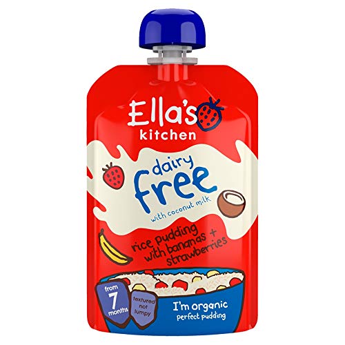 Ella's Kitchen Rice Pudding with Bananas & Strawberries 7+ Months, Single, 80g
