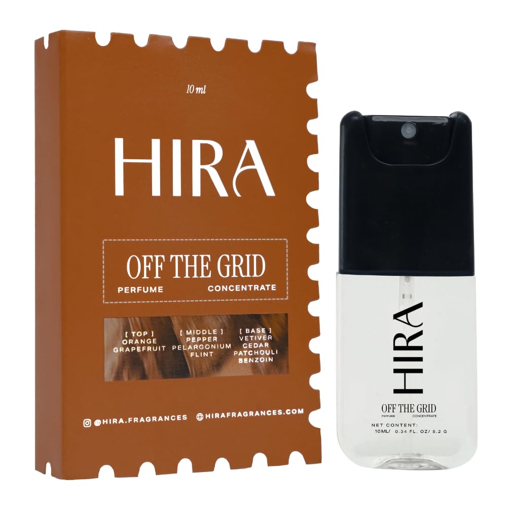 HIRA Off The Grid Perfume for Men 10 ml | Perfume for Men Long Lasting Smell | Best Men Perfume with Earthy & Citrus Notes | Fresh Everyday Fragrance | Pocket Sized, Travel Friendly-image-2