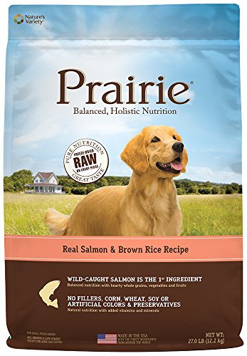Prairie Real Salmon & Brown Rice Recipe Natural Dry Dog Food by Nature's Variety, 27 lb. Bag