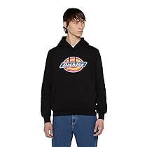 Dickies Icon Logo Hoodie, Felpa con Cappuccio Uomo, Nero, XS