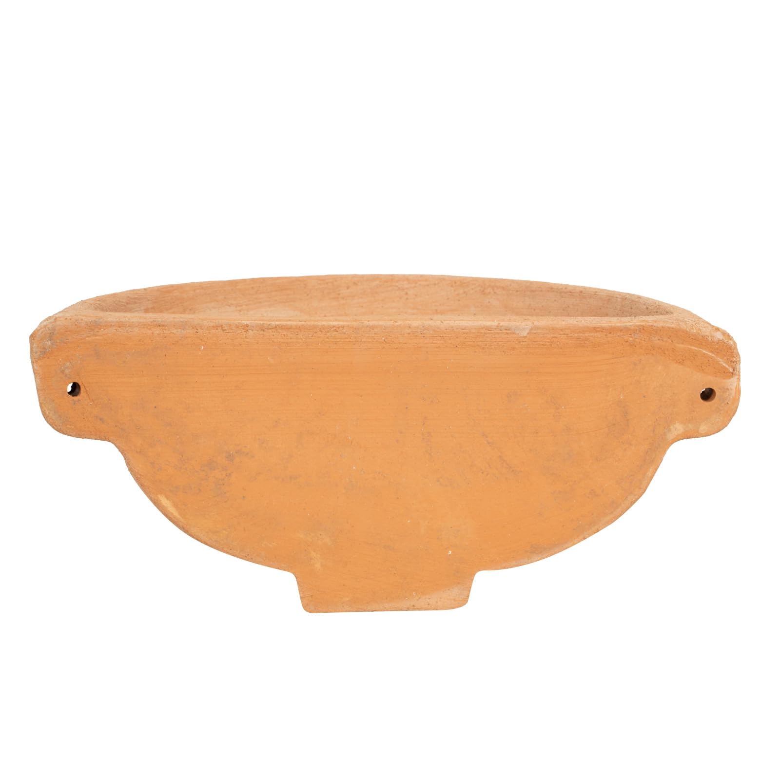 Biscottini Bañera para fuente de jardín de terracota Fuente de pared de exterior Made in Italy lavabo decoración pared