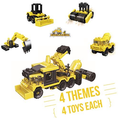 inFUNity Mini 16 in 1 Building Blocks Compatible with Lego Party Favors for Kids, Prizes for Kids Classroom, Goodie Bag Fillers