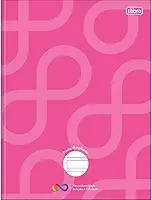 Tilibra - Caderno Pauta Ampliada Brochura Capa Dura Tilibra Neuro 80 Folhas - Capa Rosa