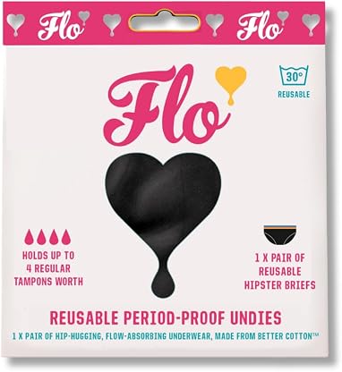 FLO Calça menstrual, calcinha, pós-parto, incontinência, fluxo pesado, à prova de vazamento, lavável, adolescentes, mulheres por Artista não identificado — capa do álbum