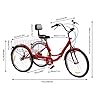 ROMYIX Adult Tricycle 24 Inch with Basket 3 Wheel Bicycle for Adults #1
