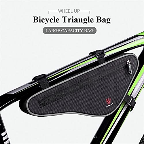 Bolsa delantera de bicicleta de montaña con doble compartimento para cuadro SSDD 3