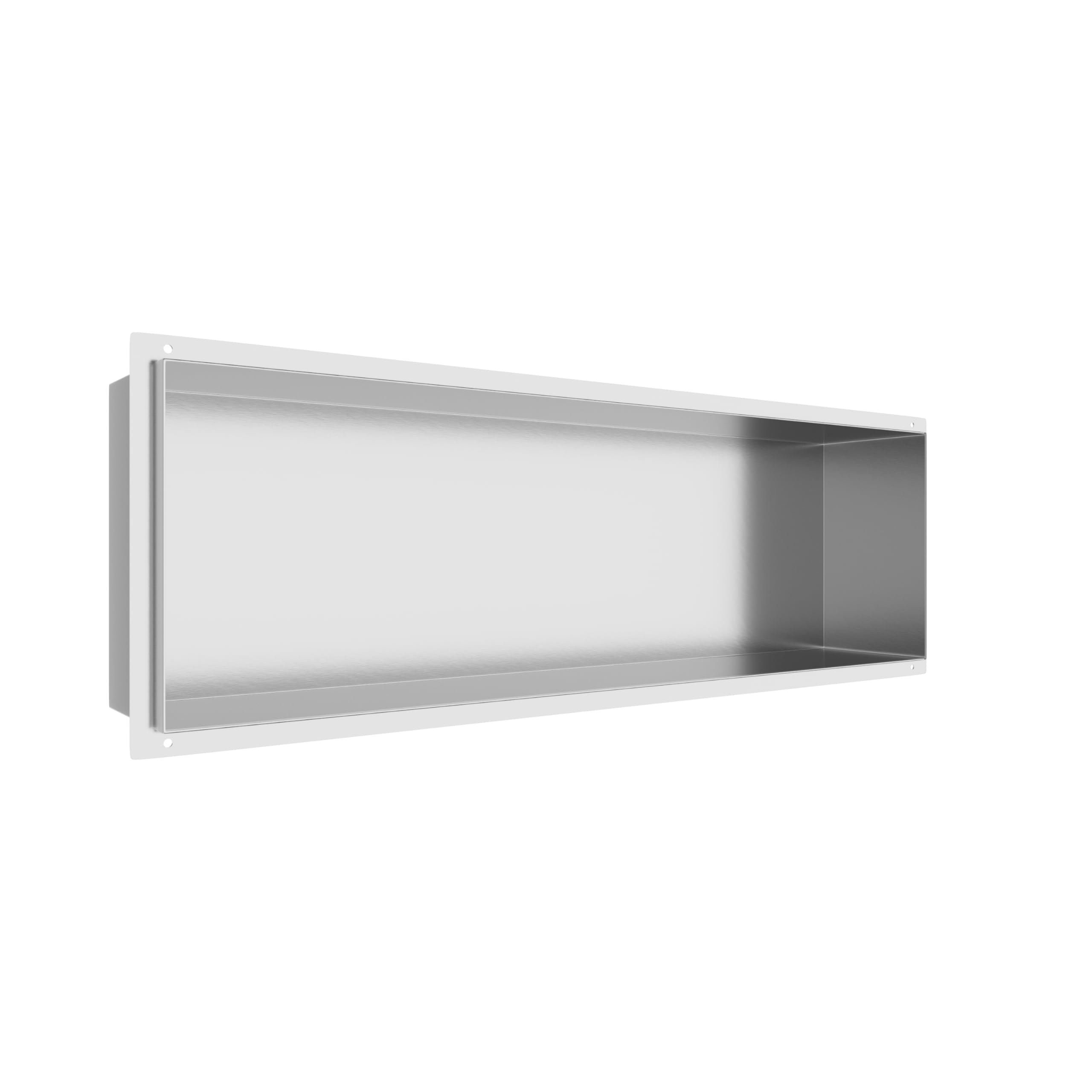 Wall-Box NO Rim Nicho de Ducha de Pared Nicho de Ducha de Acero Inoxidable 60x30x7cm, Impermeable, Nicho para Utensilios de Baño, Wall-Box NO Rim, Debajo de los Azulejos