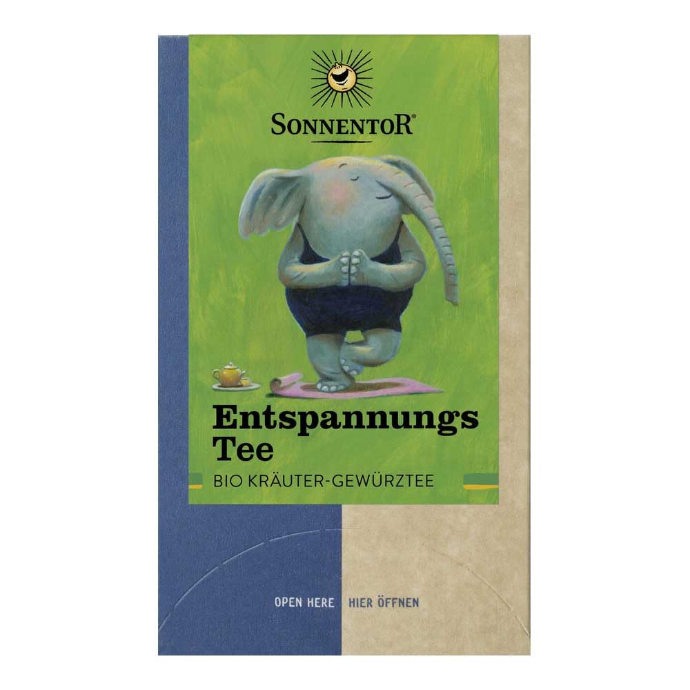 SONNENTOR Entspannungs Kräutertee, 18 Doppelkammerbeutel, 18g (12er Pack)