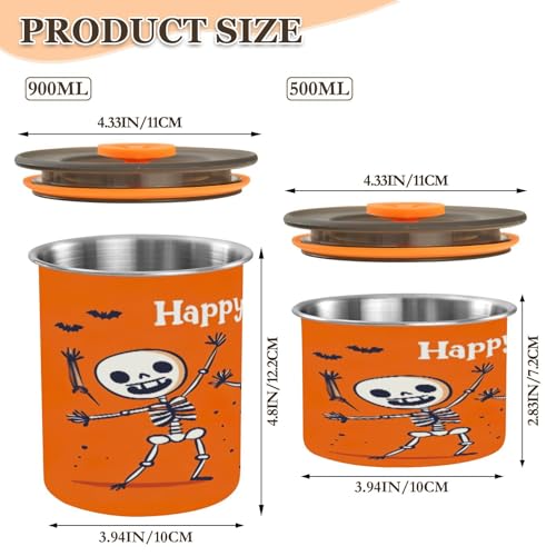 Envase Hermético de Acero Inoxidable para Café 900ml miniatura 2