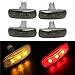 4PCS Dual Cab Bed Fender LED Side Marker Lights For 2010-2017 Dodge Ram 2500 3500 (2x Amber, 2x Red) ...