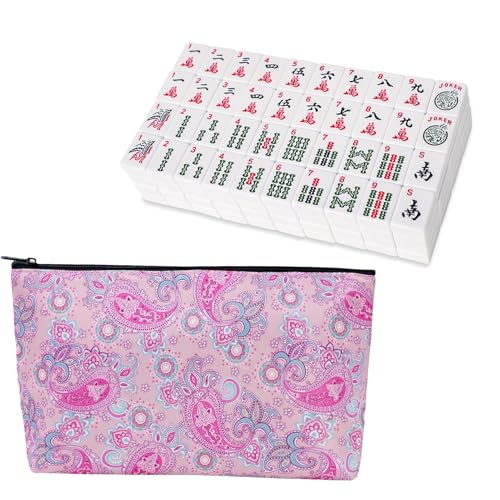 Set de fichas American Mahjong 166 piezas con bolsa blanca miniatura 1