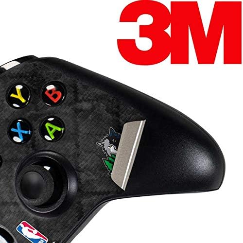 Skinit Decal Gaming Skin Compatible with Xbox One Controller - Officially Licensed NBA Minnesota Timberwolves Dark Rust Design