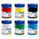 GIOTTO Tinta Tempera Guache 250ml, 014000, Kit com 6 Cores