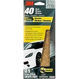 3M Sandpaper, 03038, 40 Grit, 3 2/3 in x 9 in, 5 Sheets