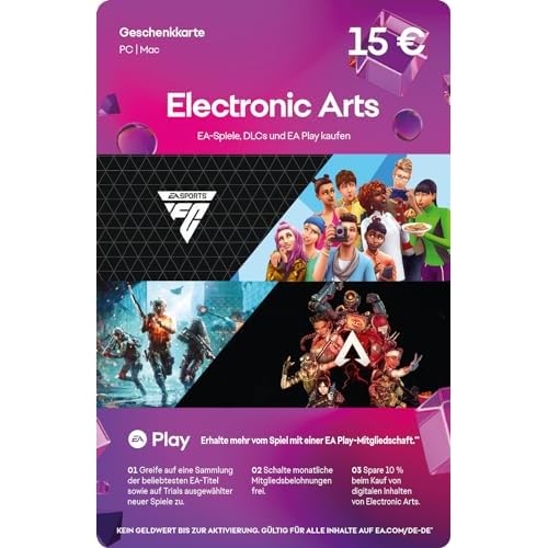 EA Geschenkkarte 15 € | PC/Mac Code