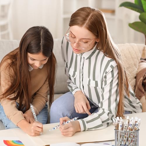 Image of Jetec 240 Pcs Book Lover Gifts Ballpoint Pens Sets Stuff Aesthetic Retractable Pens Office Supplies Gift for Student Book Club Reading Librarian Gifts National Library Lovers Month Party Favor Grad