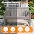 Psilvam Garden Bench, 2-Person Poly Lumber Patio Bench, All-Weather Outdoor Bench that Never Rot and Fade, Memorial Bench, Suit for Garden, Porch and Park(Grey)
