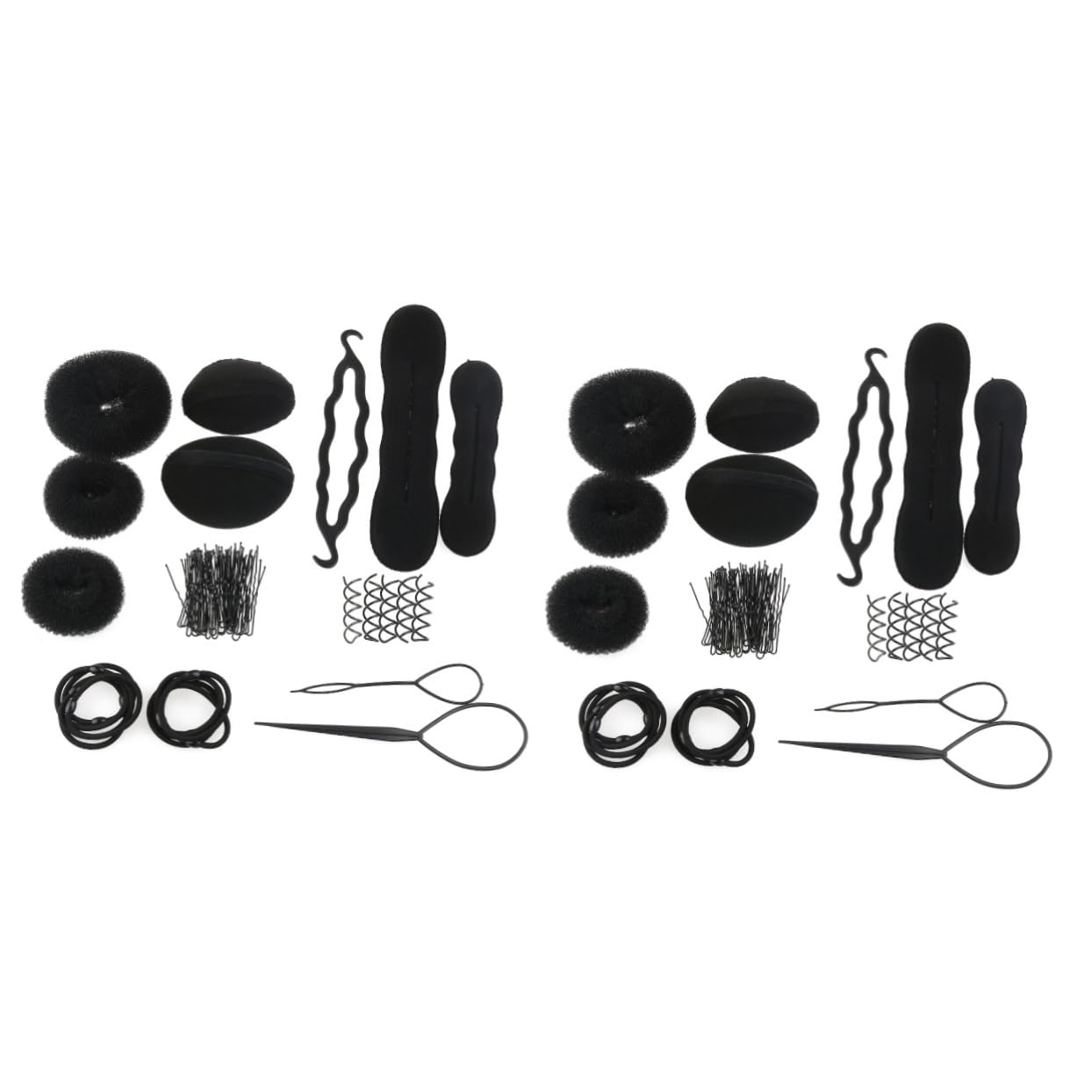 Didiseaon 2pcs Multi-function Hair Styling Accessories Kit Women Includes Clips and Pads for Creative Hair Designs for Everyday Use and Special Occasions