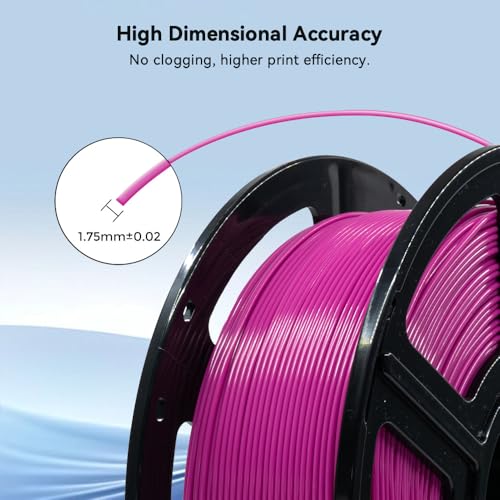 Image of FLASHFORGE 3D Printer Filament, PLA PRO Filament 1.75mm, 1KG Spool (2.2lbs), Dimensional Accuracy + /- 0.02mm for FDM 3D Printers, Better Tenacity & No Knotting (Rose)