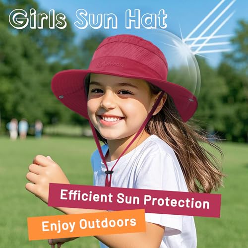 Zando Kids Sun Hat - Outdoor UPF 50+ Boys & Girls Wide Brim Kids Fishing, Hiking, Camping, Beach & Safari Hat2