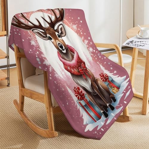 Couverture élan chaude pour des soirées cocooning au salon