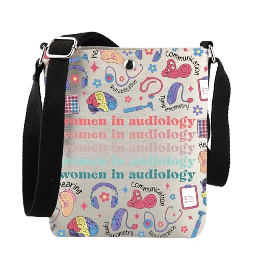 Audio Tech Gift Women in Audiology Crossbody Bag Ear Doctor Gift