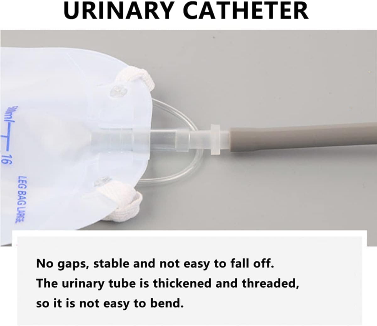 Raccoglitore di Urina Maschile, Sacca in Silicone per Urina da Uomo con Elastico Riutilizzabile in Vita, Catetere Esterno Portatile da Uomo con Due Sacche per Urina Riutilizzabili, M