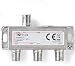 Produktbild Eurosell - Digitaler 3-Fach SAT DVBC DVB-T Antennen Kabel TV BK Verteiler Splitter HDTV 3fach F Verteiler Fernsehen Fernseher Full HD Switch 3er dreier dreifach Weiche Umschalter F-Stecker