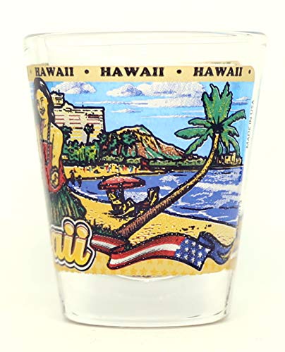 Hawaii State Wraparound Shot Glass #TOP2