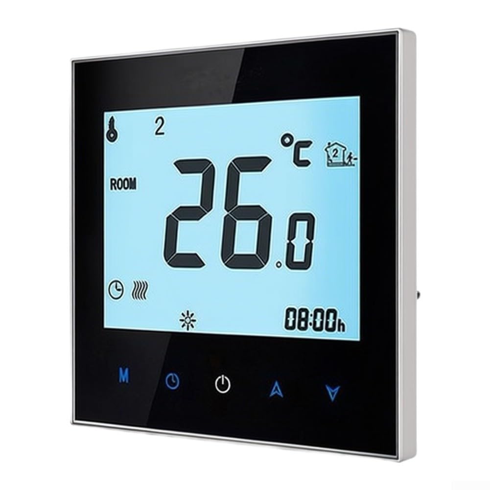 Termostato WiFi Smart per Caldaia Controllo Vocale(Electric-Black)