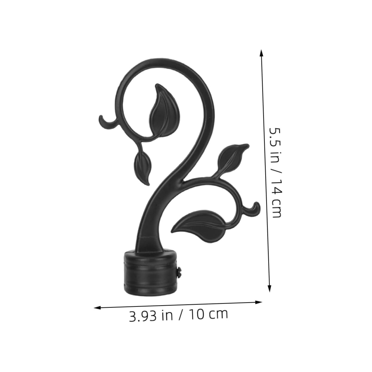 PRETYZOOM Curtain Pole End Cap Decorative Head Plastic Bay Window Living Room Dining Bedroom