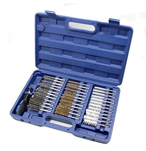 SET SPAZZOLE SCOVOLINI ASSORTITI IN METALLO E SETOLE CON MANICO E PROLUNGA 38 PZ
