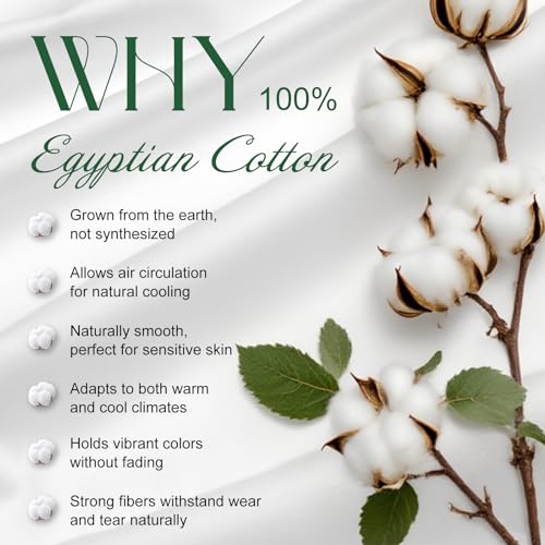 Ivellow Egyptian Cotton Sheets White thumbnail 8