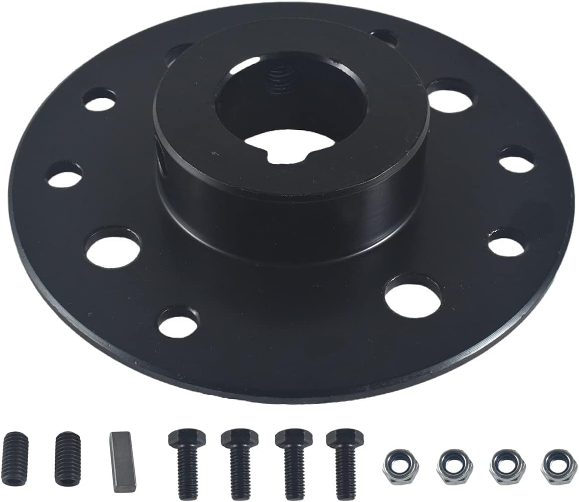 Rear 4" Drum Brake Band Pin with 65" Cable for Go Kart 1" Bore & 1/4" Keyway black for Mini Bike 212cc 196cc 6.5hp Dune Buggies Drift Trike Heavy Duty Go Kart Cart with Hardware Kit