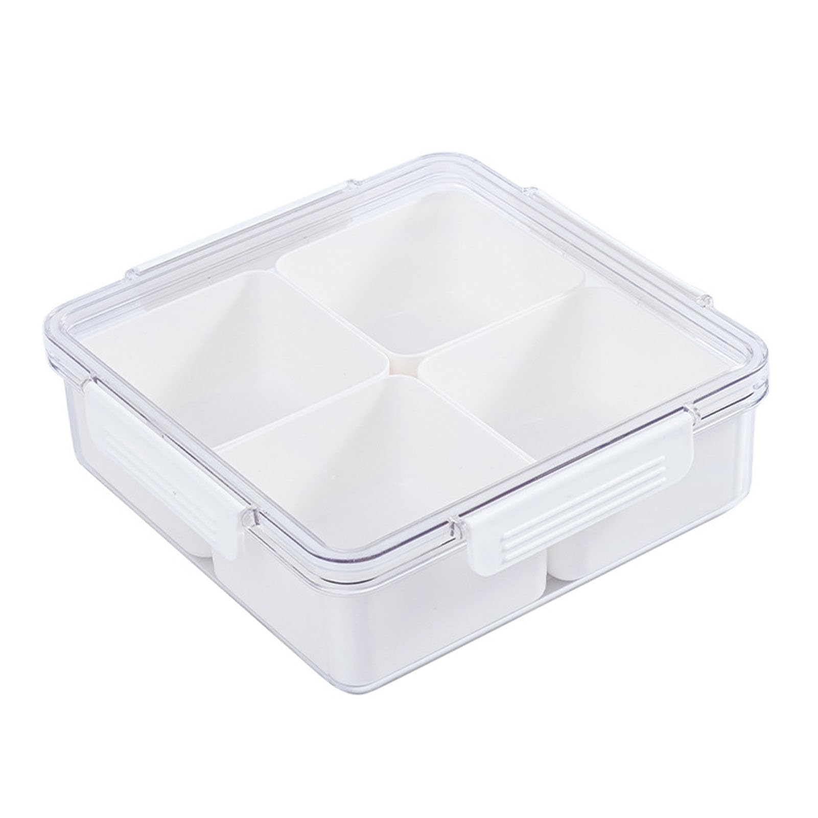 Jelquix Food Storage Containers, Transparent PET & PP Produce Storage Containers, Kitchen Container with Stackable & Multifunctional, Ideal for Fruits, Vegetables & Snacks