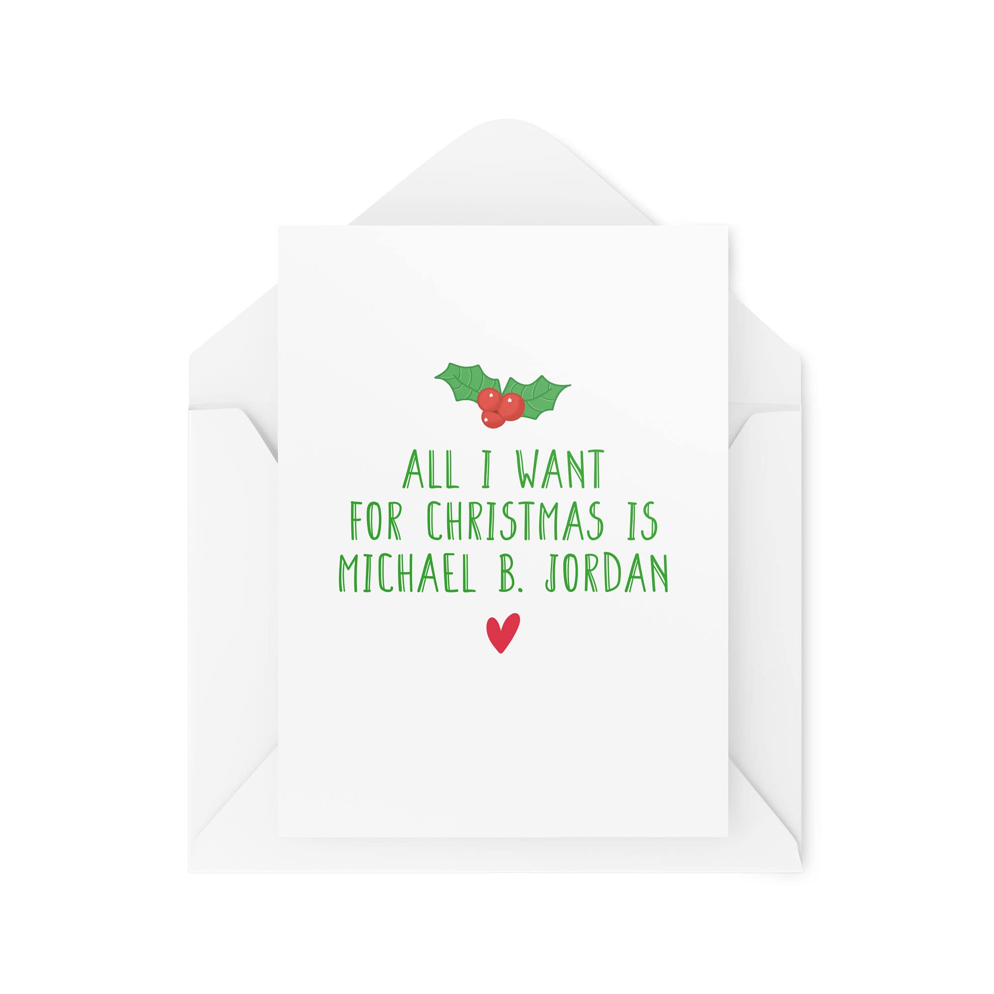 Amazon.com: Funny Christmas Cards | All I Want For Xmas Is Michael B Jordan  Card | For Her Bestie Marvel Creed Lyrics Mariah Carey Banter | CBH699 :  Clothing, Shoes & Jewelry