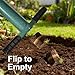 Rondauno Sod Plugger Bulb Planter Planting Tool, Easy to Assemble Garden Trasnplanter with Serrated Base for Planting Grass Plug for Digging Holes Tulips, Daffodils, Iris
