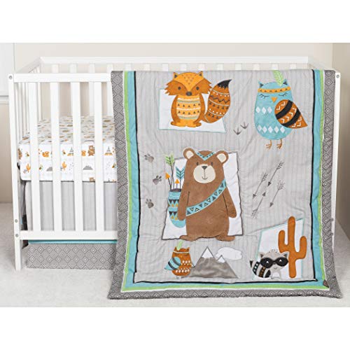 Trend Lab Lodge Buddies 3Piece Crib Bedding Set #TOP1