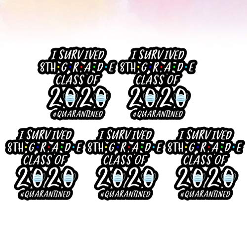 PRETYZOOM 5 Pcs Eu Sobrevivi Adesivo Estudantes Adesivos Doodle Adesivos para Livro Laptop Janela da